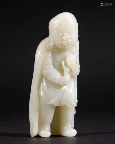 White Jade Figures of the Qing Dynasty