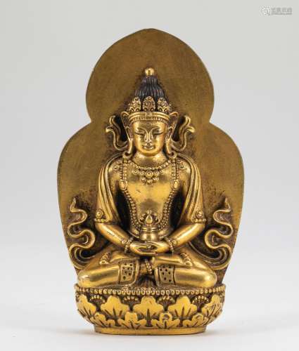 Gilded Buddha Plaque of the Ming Dynasty