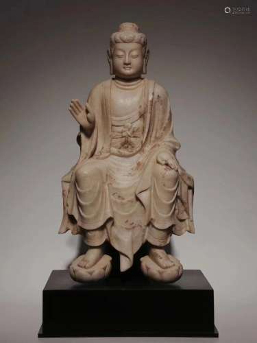 White Marble Buddha statue