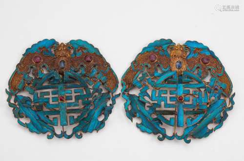 Qing Dynasty pure gold hairpin