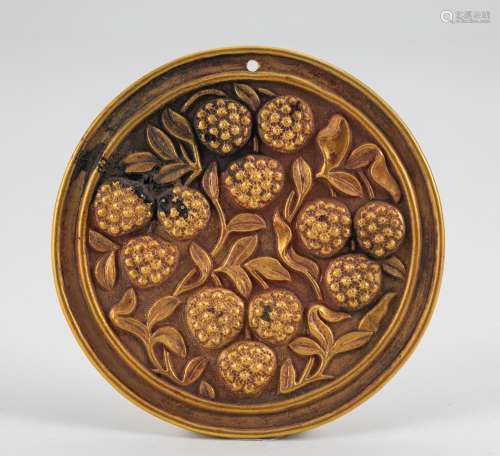 Ming Dynasty Pure Gold Hanging Plate