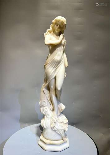 White Marble ancient Greek goddess