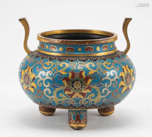 Qing Dynasty cloisonne stove