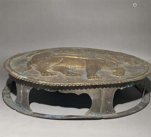 7th to 8th century silver gilded tea table