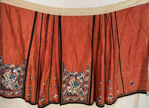 Chinese hand embroidered skirt