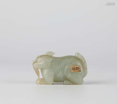 China Hetian Jade Carved Animal, Ming Dynasty