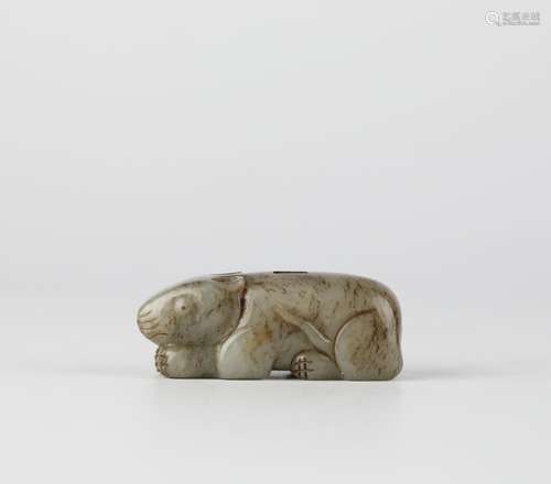 China Hetian Jade Carved Animal, Song Dynasty