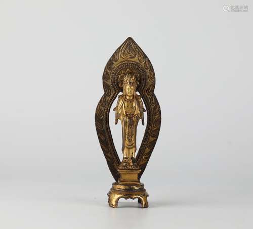 Bronze Gilded Buddha, Liao Dynasty