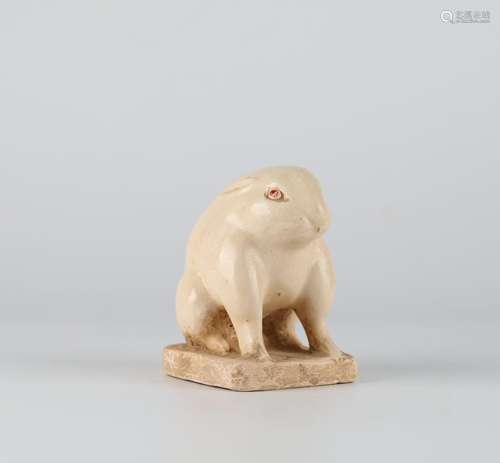 Ancient Chinese ceramic rabbit, Tang Dynasty