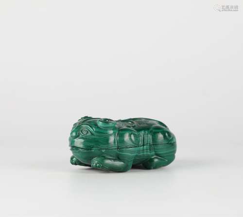 Chinese Malachite and Endstone Inkstone