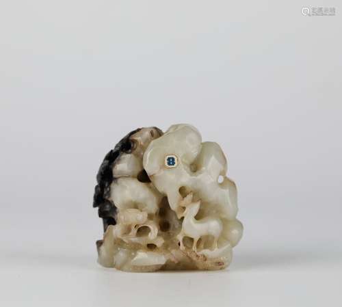 Chinese Hotan Jade Mountain Decoration, Liao Dynasty