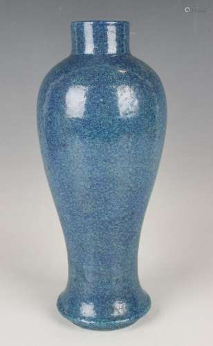 A Chinese robin's egg glazed porcelain vase