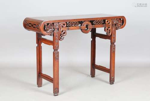 A Chinese hardwood altar table