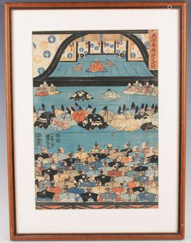 Utagawa Kuniyoshi (1797-1861) - a Japanese woodblock oban ta...