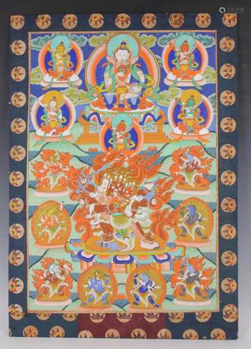 A Tibetan thangka