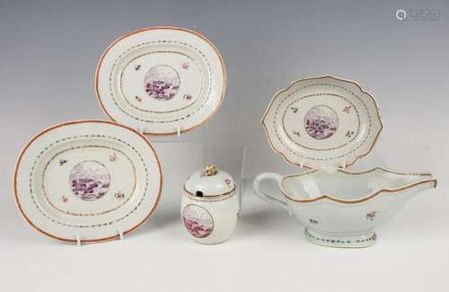 A small group of Chinese export porcelain