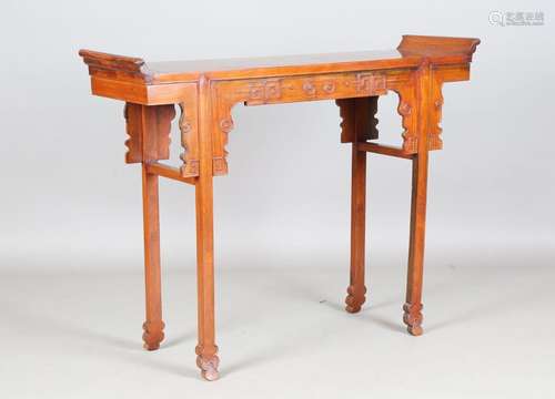 A Chinese hardwood altar table