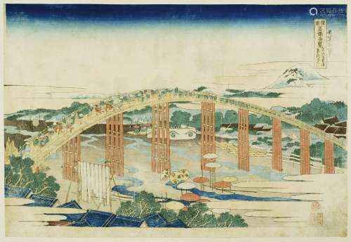 Katsushika Hokusai (1760-1849)<br />
Oban yoko-e de la série...