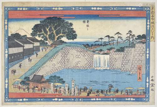 Utagawa Hiroshige (1797-1858)<br />
Neuf oban yoko-e de la s...