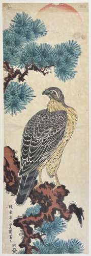 Utagawa Toyokuni II (1777-1835)<br />
Double oban tate-e, fa...