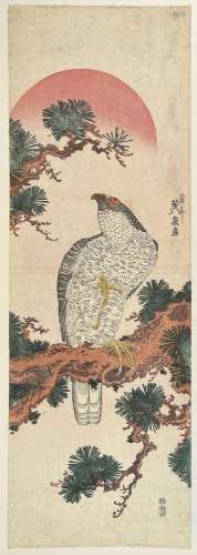Keisai Eisen (1790-1848)<br />
Double oban tate-e, faucon pe...