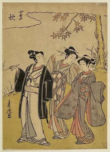 Suzuki Harutsugu (act. 1760-1770)<br />
Chuban tate-e, Shiki...