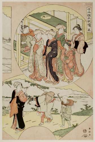 Katsukawa Shuncho (act. 1780-1801)<br />
Oban tate-e, de la ...