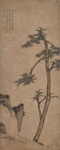 Hongren<br />
Hongren 1610 - 1664  弘仁 |  Pine Tree 松