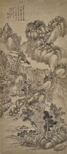 Zhang Geng<br />
Zhang Geng 1685-1760 張庚  |  Landscape in ...