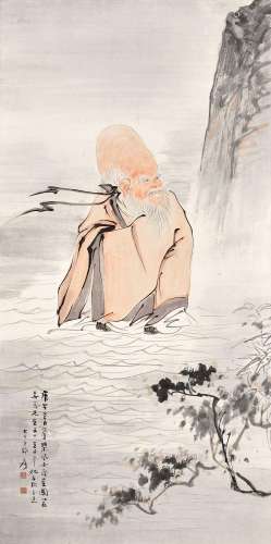 Zhang Daqian (Chang Dai-chien, 1899-1983)<br />
张大千　寿星图...