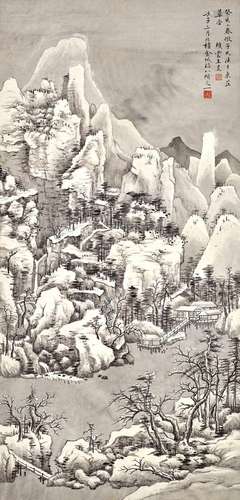 Jin Cheng<br />
金城　倣王昱雪景山水 | Jin Cheng, Winter Land...