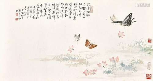 Wang Xuetao<br />
王雪涛　飞花伴蝶舞 | Wang Xuetao, Butterfli...