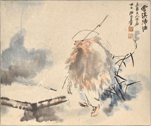 Zhang Daqian (Chang Dai-chien, 1899-1983)<br />
张大千　雪溪归...