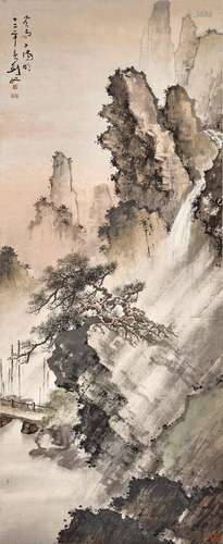 Gao Jianfu<br />
高剑父　风雨夕阳明 | Gao Jianfu, Landscape i...