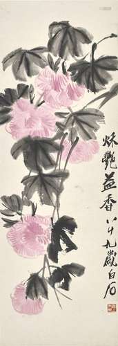 Qi Baishi<br />
齐白石　秋艷益香 | Qi Baish, Hibiscus