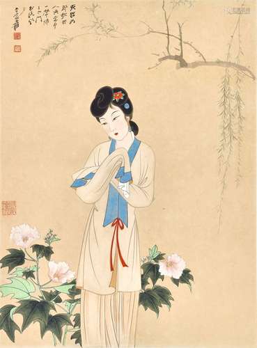 Zhang Daqian (Chang Dai-chien, 1899-1983)<br />
张大千　芙蓉映...