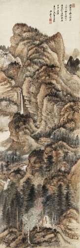 Zhang Daqian (Chang Dai-chien, 1899-1983)<br />
张大千　秋山图...