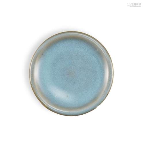A small Junyao blue-glazed dish, Song dynasty | 宋 钧窰天蓝釉...