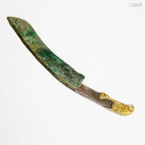 A Warring States/Han Dynasty Scribe's Knife, Later Mounted