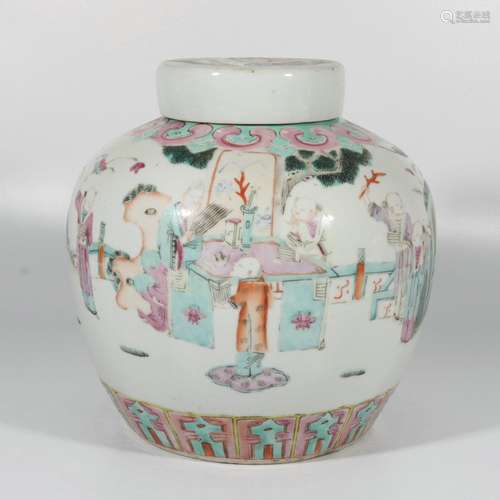 pastel character lid jar