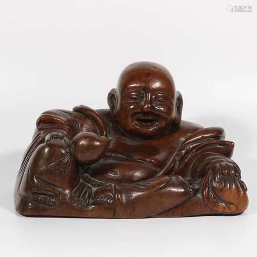 Boxwood Maitreya Buddha