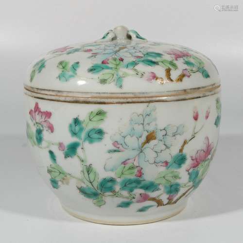 Pastel Floral Lid Jar