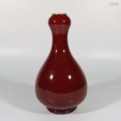 Red Glazed Garlic Bottle