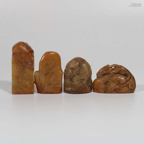 Four Shoushan Stone Seals