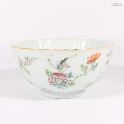 Pastel Flower Flying Yellow Tengda Bowl