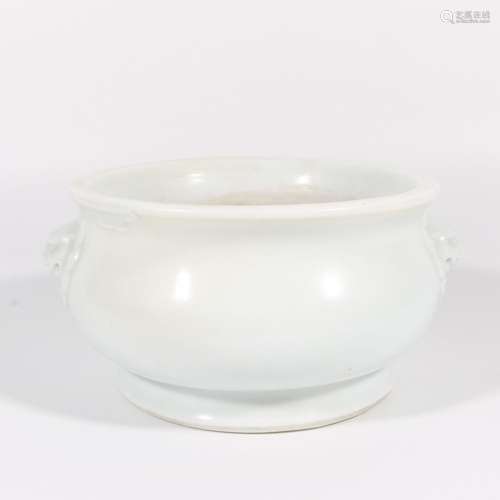 Dehua White Porcelain Animal Ear Incense Burner