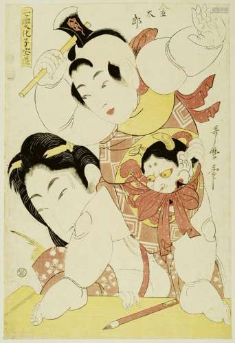 Kitagawa Utamaro II (? -1831)
Oban tate-e de la série S