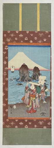 Utagawa Hiroshige (1797-1858)
Kakemono miniature : Fuku