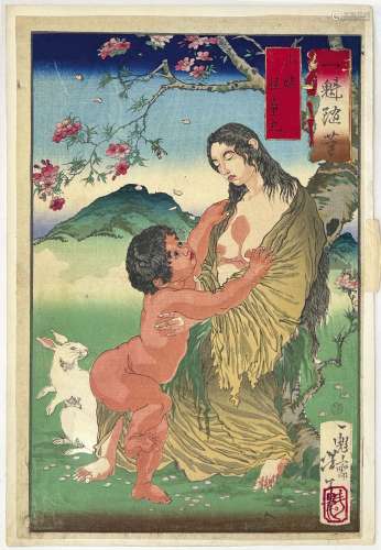 Tsukioka Yoshitoshi (1839-1892)
Oban tate-e de la série
