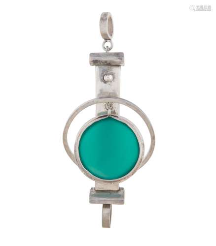 SILVER PENDANT BY ROLPH SCARLETT (CANADIAN-AMERICAN 1889-198...